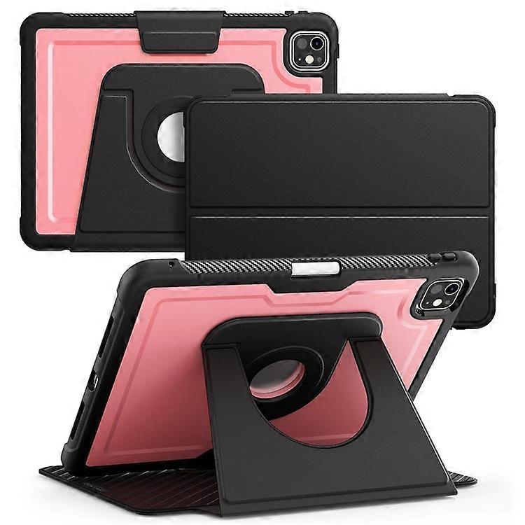 Compatible For iPad Pro 11 (2024) M4 A2836 Tablet Case Detachable PC + TPU + PU Leather Flip Cover