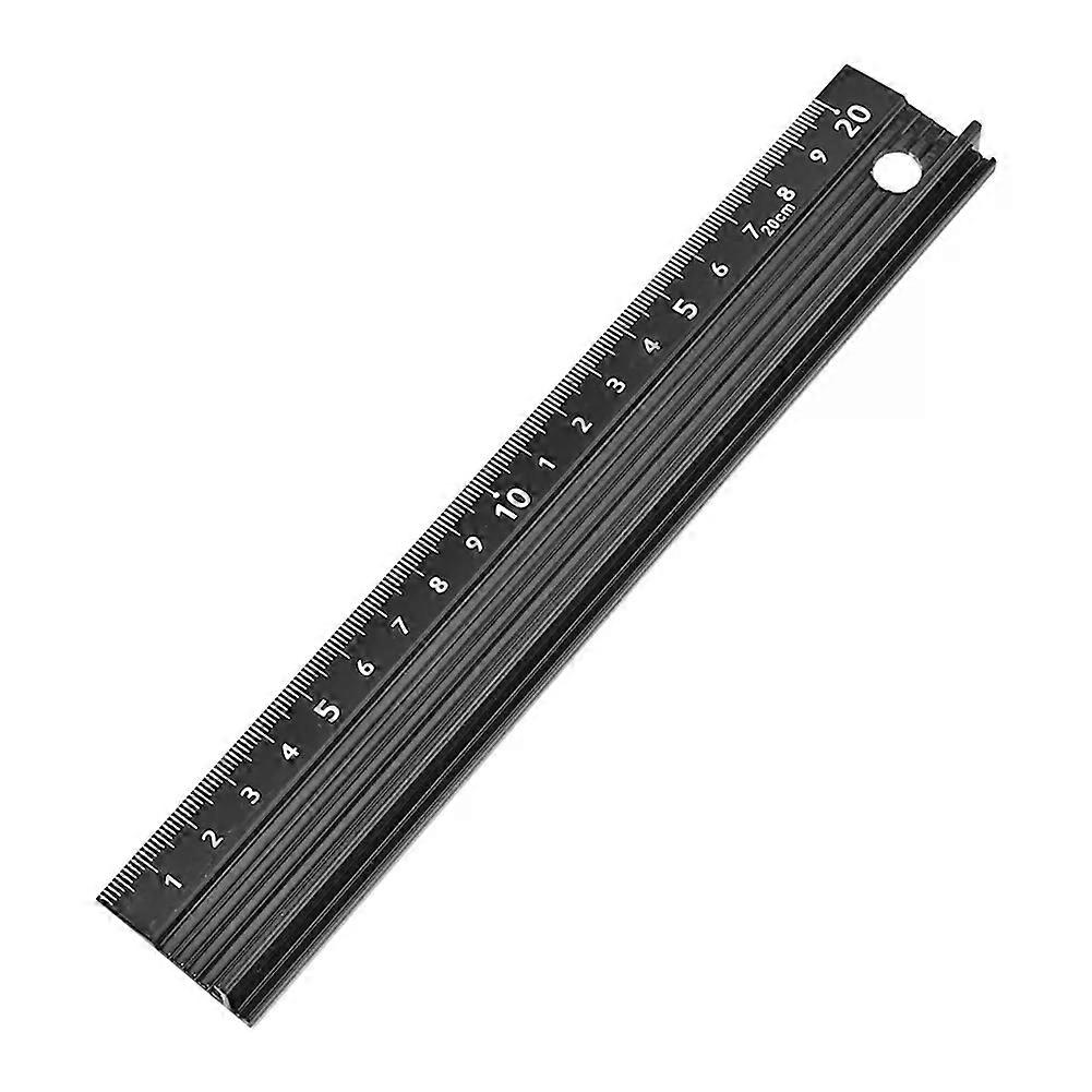 Leather Tool Protective Ruler Non-slip Aluminum Alloy Multi-function Straight Ruler for Drawing and leather 200/300/450MM