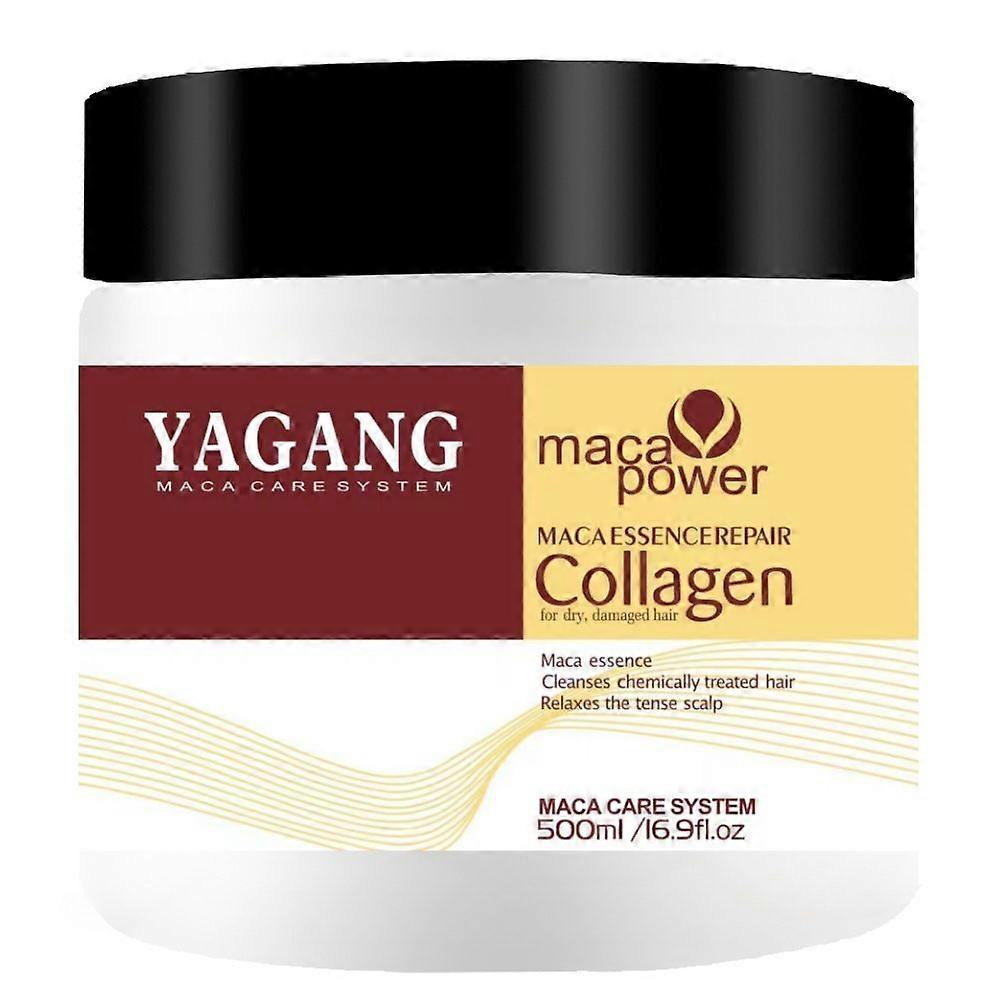 unbrand Masque capillaire au collagène Maca Power - Réparation à l’essence de maca pour les cheveux