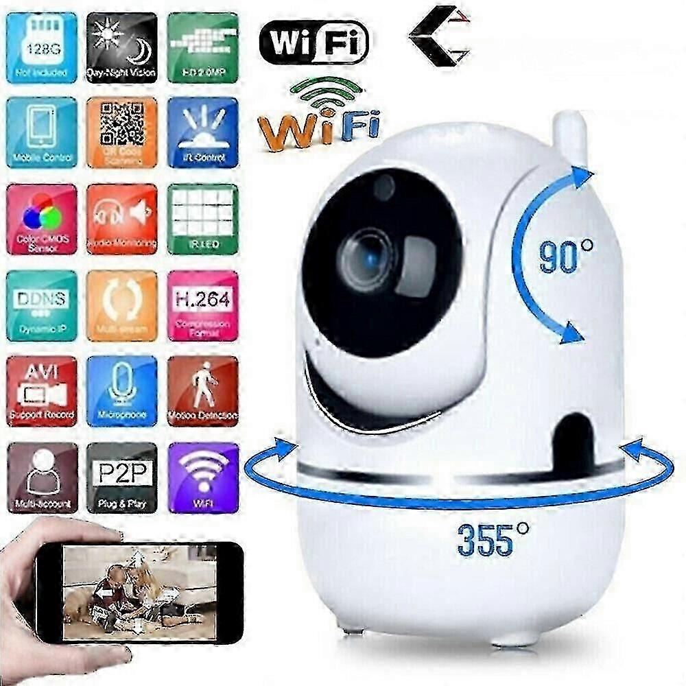 Hd Wifi Ip Security Camera Wireless Indoor Cctv System Home Baby Pet Monitor Cam