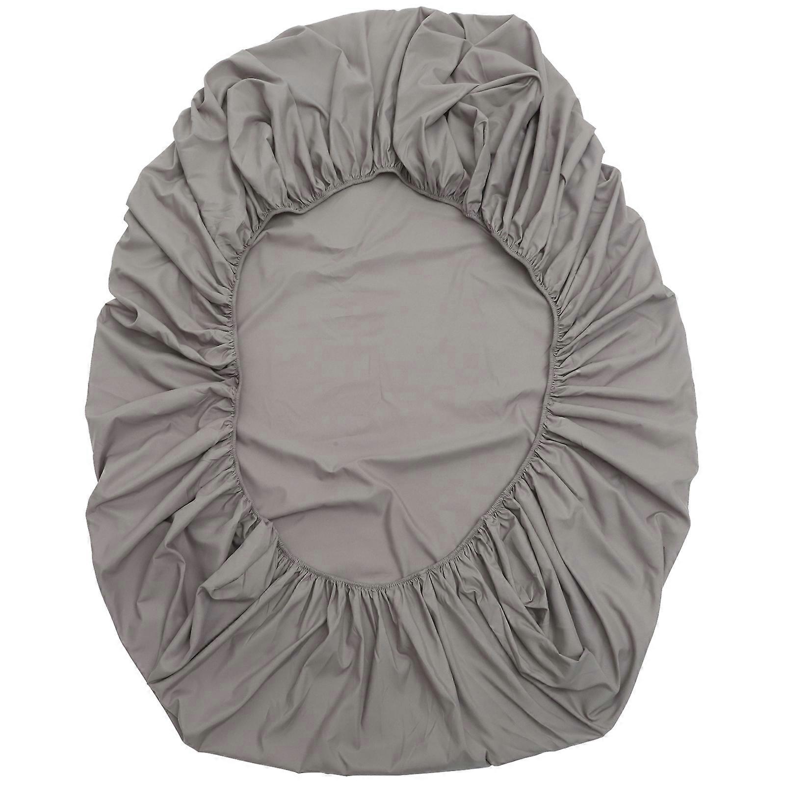 Gray Cotton Fitted Sheet Comfortable Home and Set