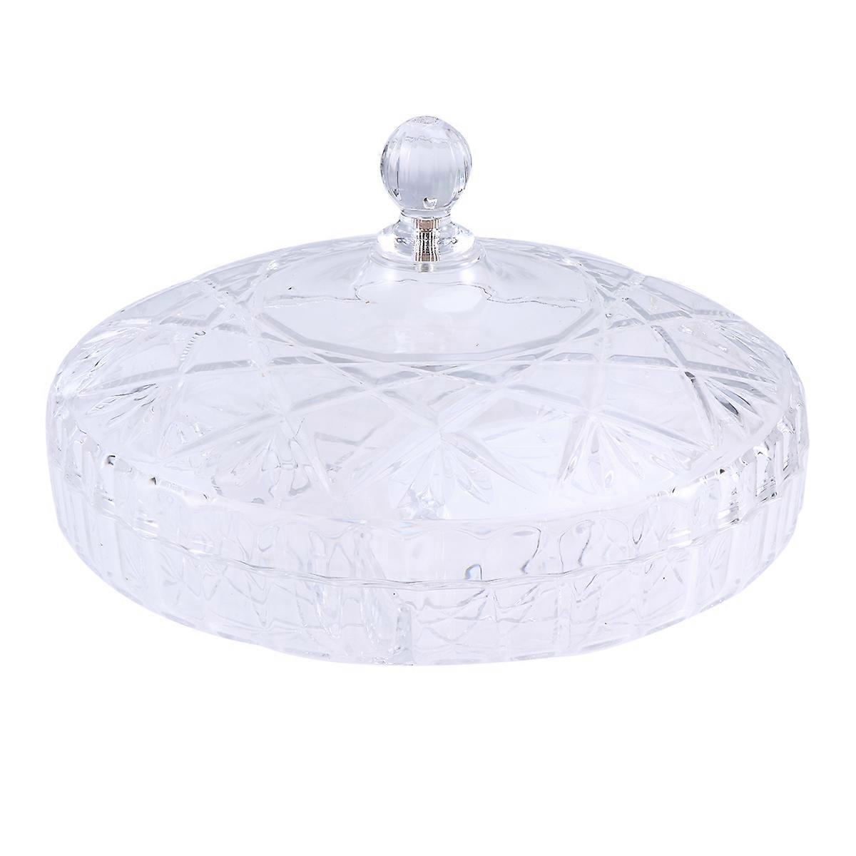 Party Tray with Cover, Multi-Purpose Acrylic Plate for Snacks and Refreshments