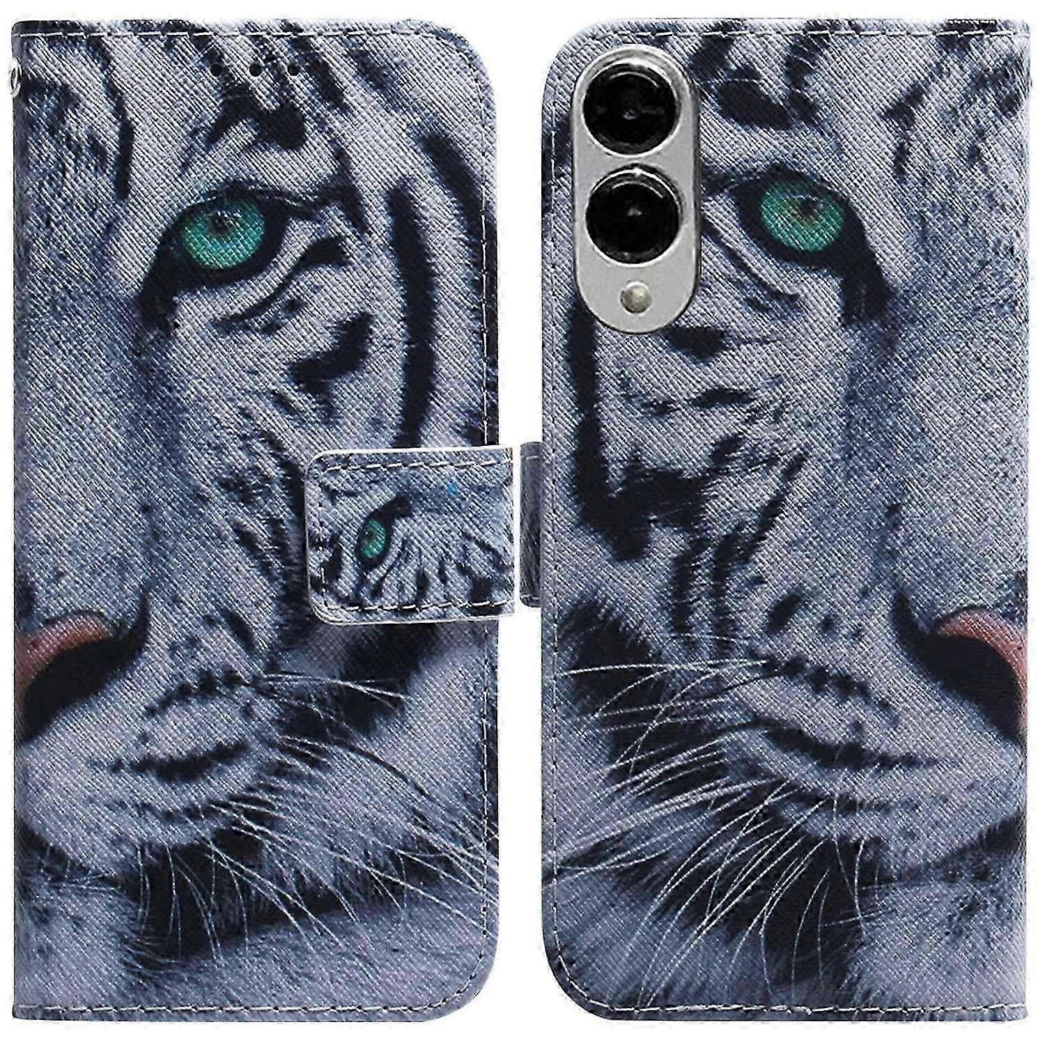 Wallet Case with Pattern Print Leather Phone Cover for Compatible Devices - Keep Your Hands Off My Phone