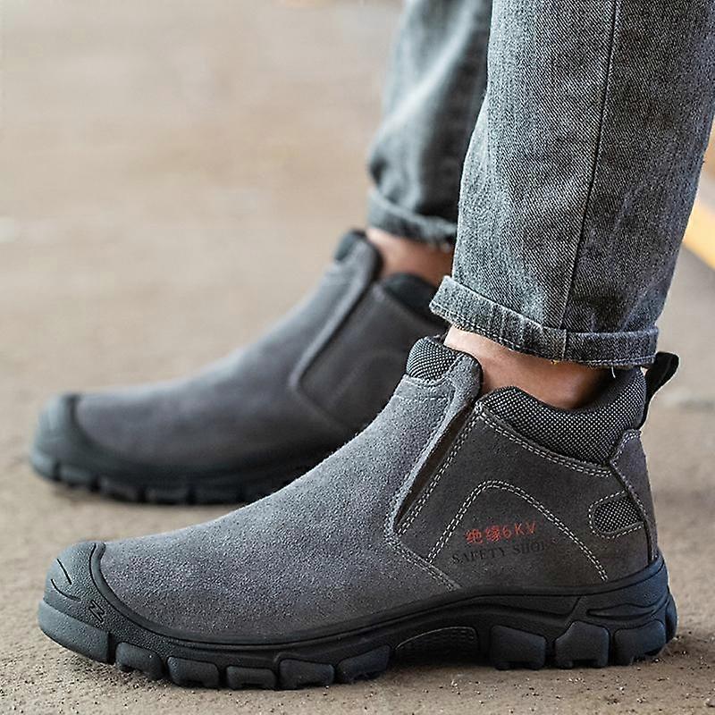 Men Work Boots Puncture Proof Safety Shoes Steel Toe Welder Protective ...