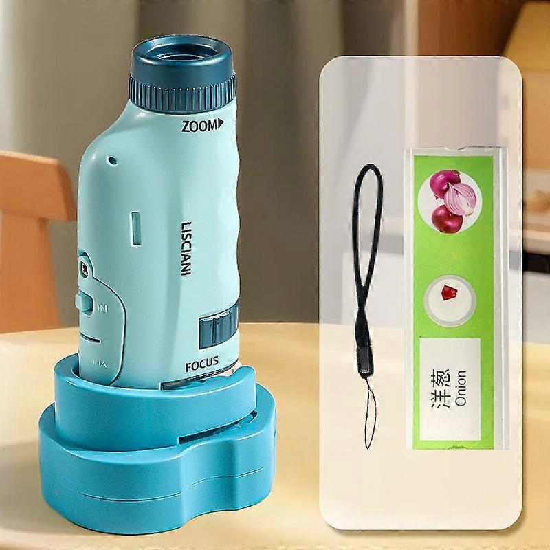 2509 Children Calibrated 180X Microscope with Base Handheld Portable STEM Optical Microscope Educati