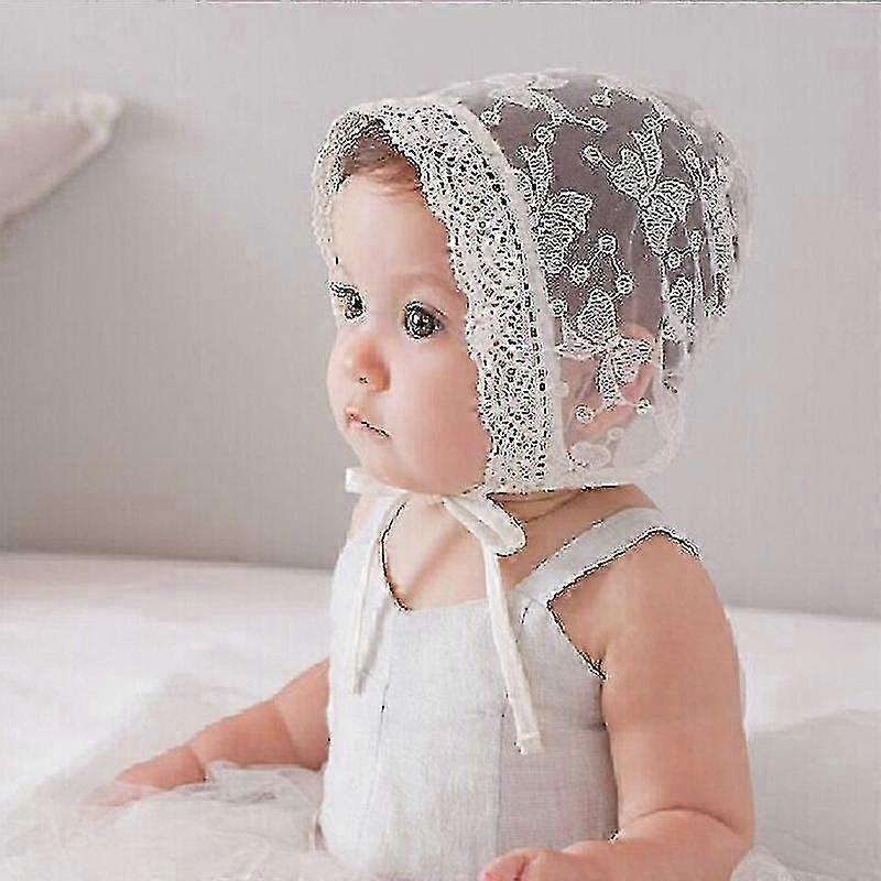 رويال دانتيل زهرة طفل بنات قطن بونيه قبعة شمس (03) PXCL