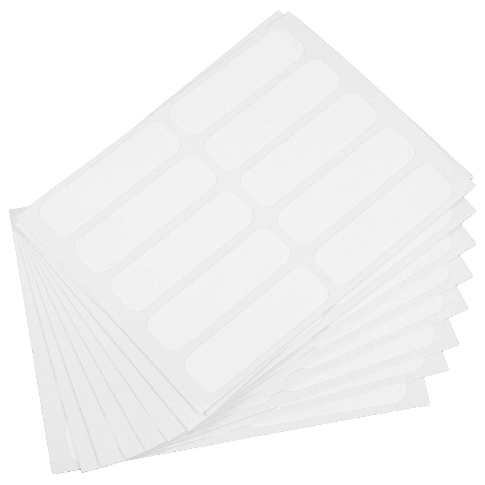 100 Pack Writable Iron On Name Tags for Clothing | Self Adhesive Fabric Labels with Permanent Marker | Washable Identification Labels for Daycare,