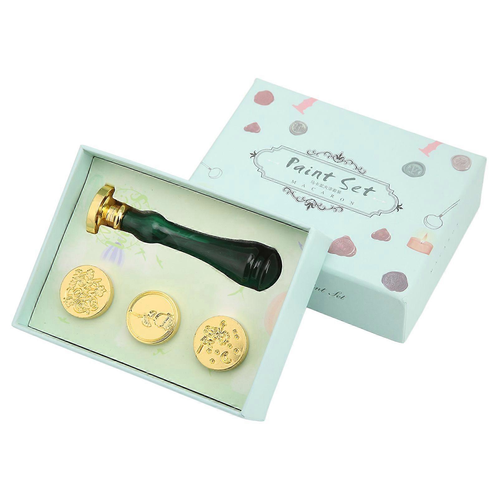 2025 Latest Model  Wax Sealing Stamp Set Clear Pattern Anti Rust Exquisite