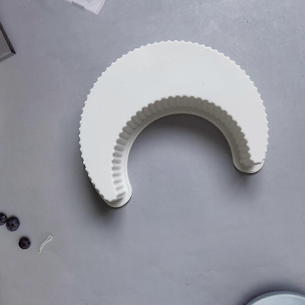 3D Moon Shape Silicone Cake Mold Crescent Moonlight Sonata Mousse Cake Pan Bread Pizza Baking Mold