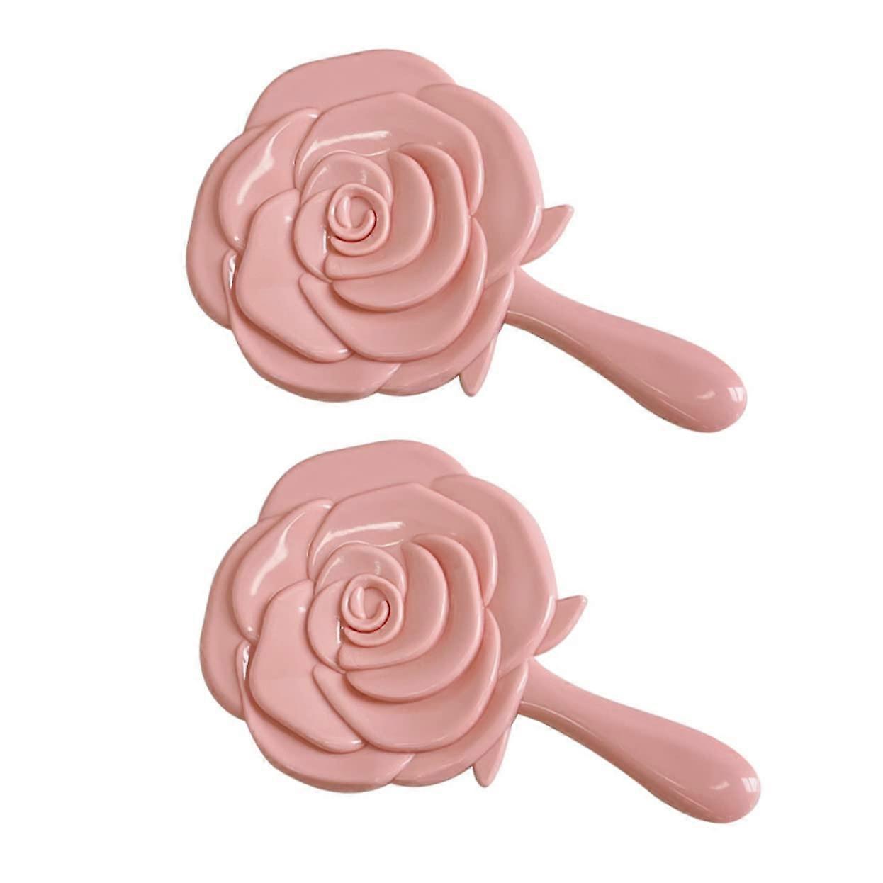 Makeup with Flowers, Personal Mirror, Flower Design Mirror, Beauty Mirror