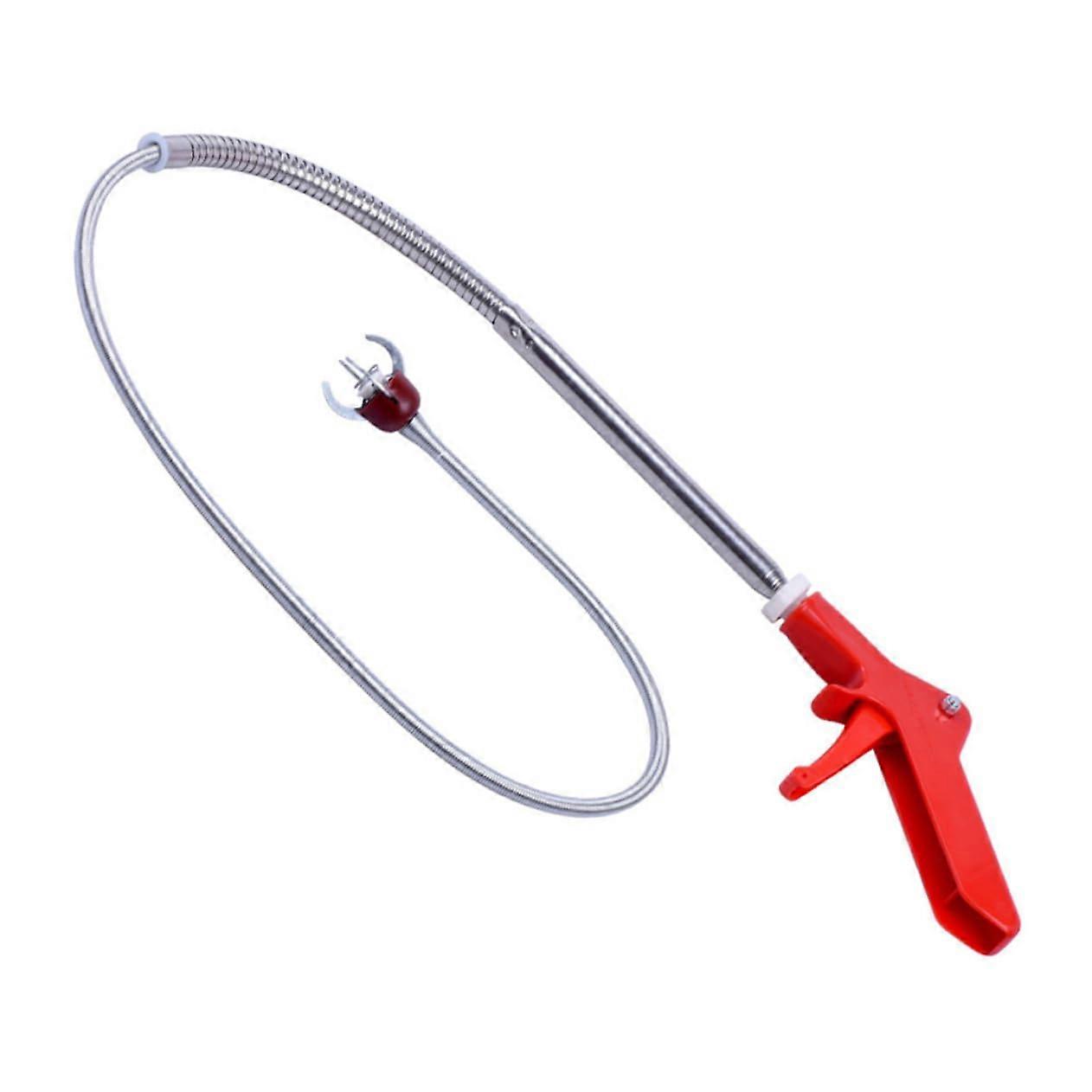 Toilet Drain Cleaning Tool Flexible Telescopic Drain Tool with Four-Claw Gripping Device for Pipe Cleaning and Clog Removal