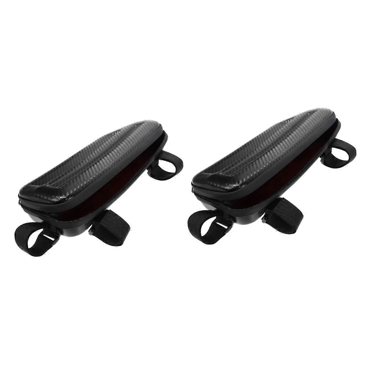 2 pieces of bicycle frame bag with large capacity for mountain bikes and road bikes for transporting tools, keys, and small items to mount