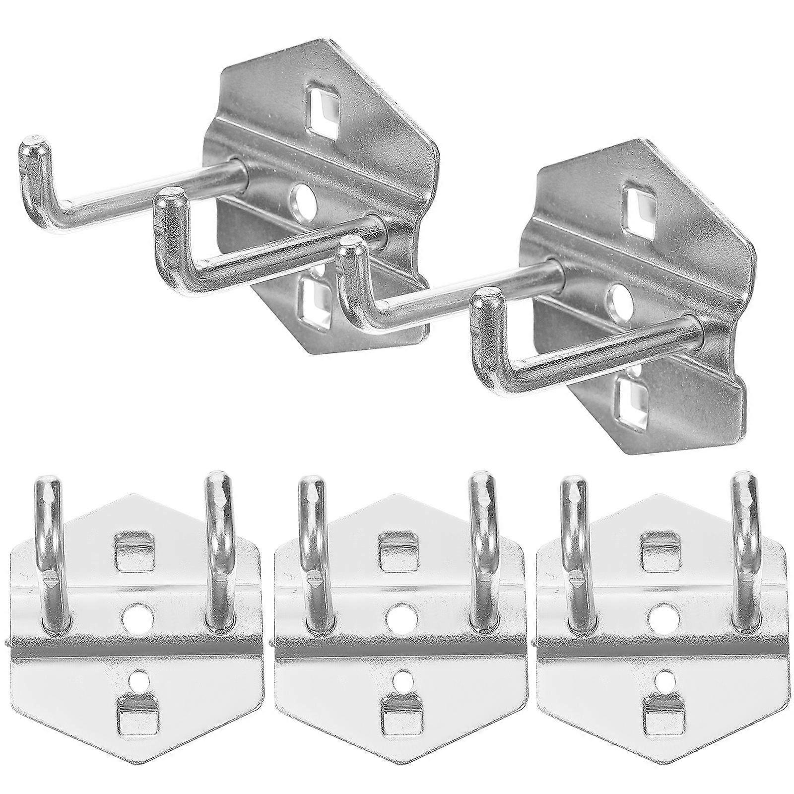Metal Pegboard Hooks Heavy Duty Tool Storage Workshop Organization 5Pcs
