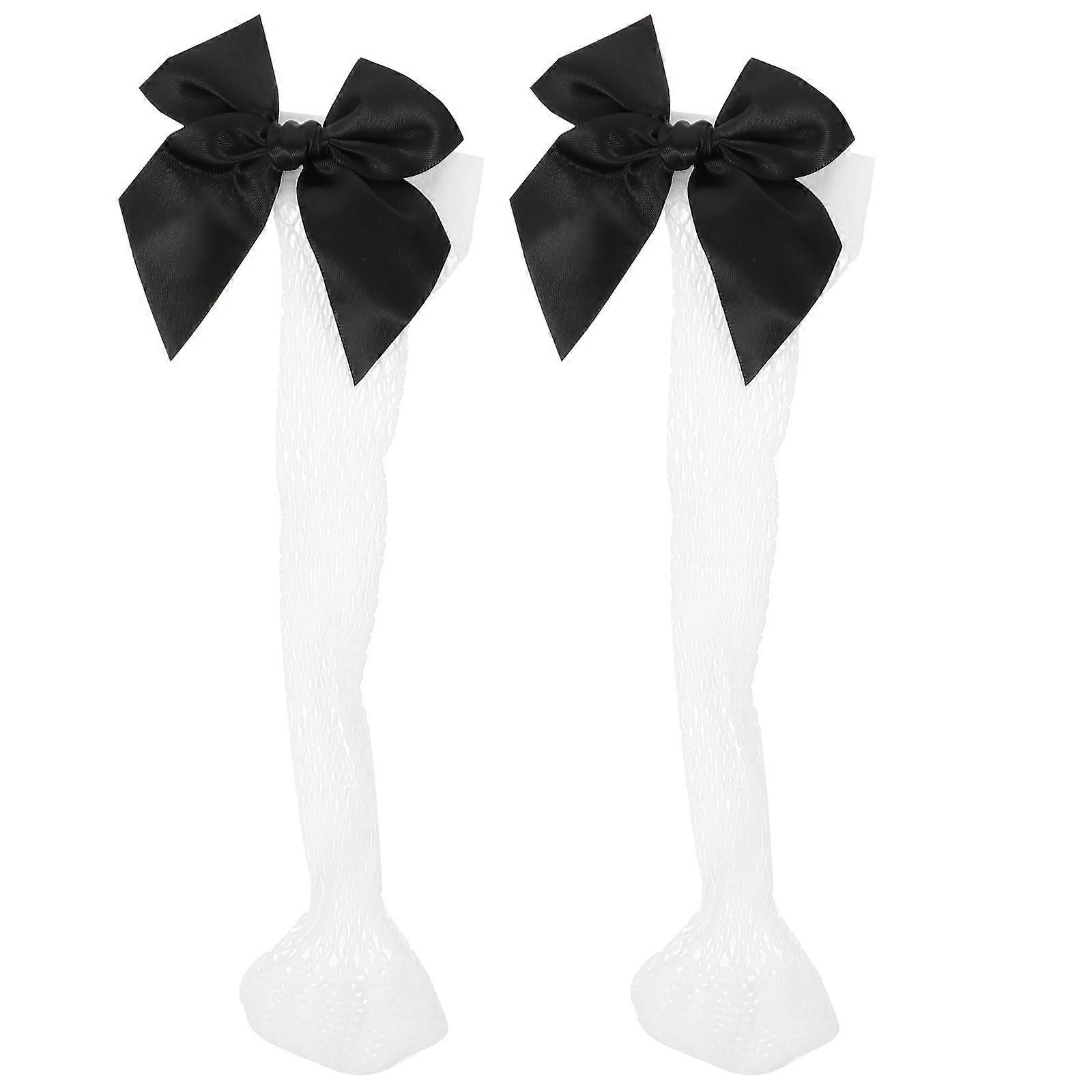 Thin Mesh Socks Kids Bow Fish Net Ankle High Socks Toddler Girls Socks White Breathable 1 Pair