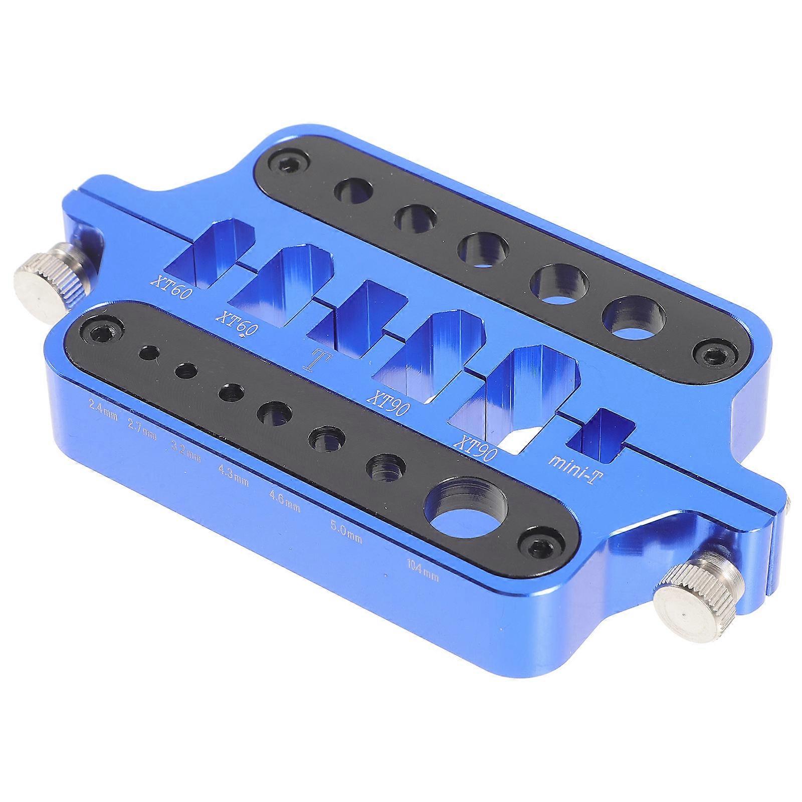 Aluminum Alloy Soldering Station for Connectors – High Performance Welding Tool for Aircraft Models and Motors, Multi Device Capacity, Stylish Blue