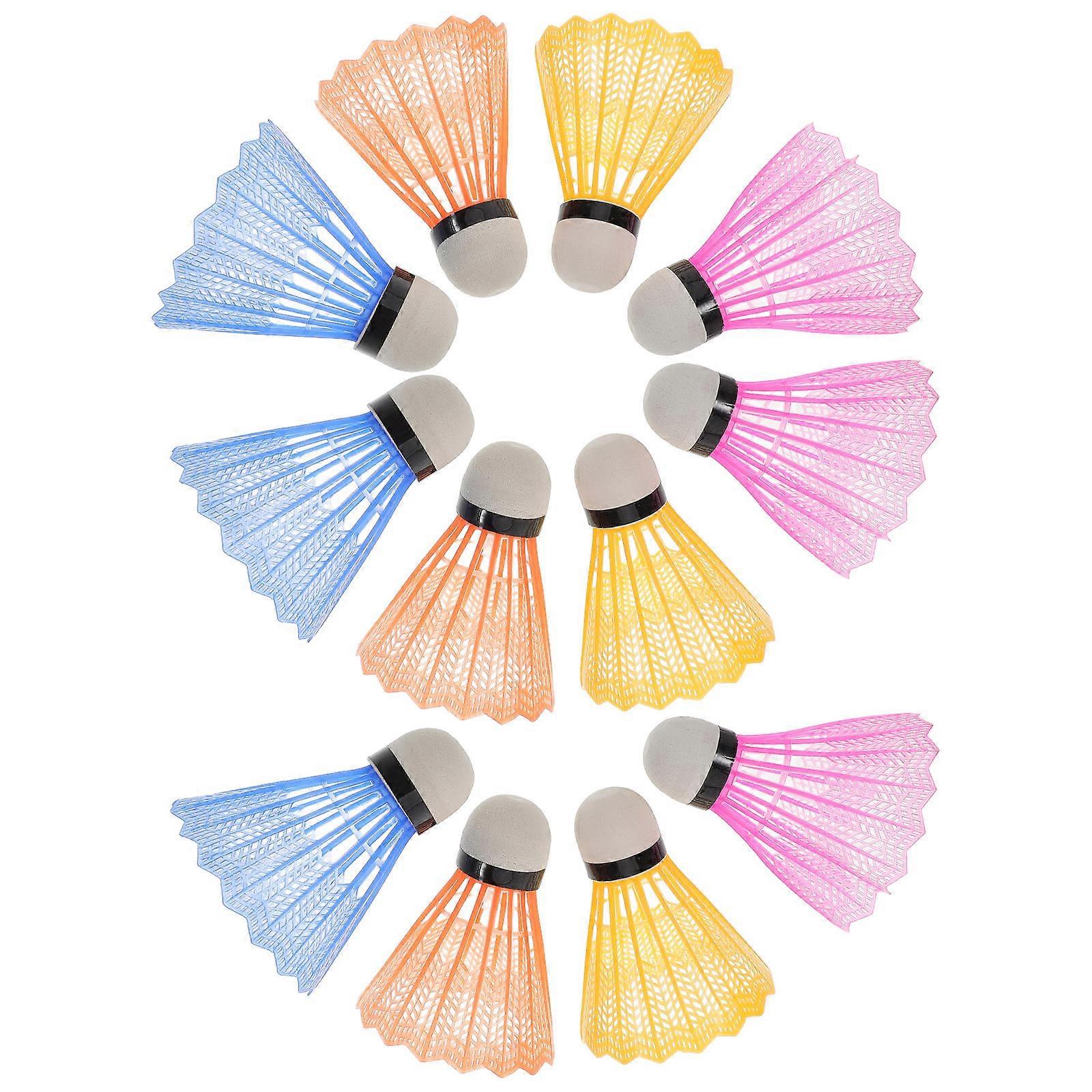 Shuttlecock Picker Badminton Shuttlecocks Training Tool Assorted Color 7.00X6.00X6.00CM Replacement 12Pcs