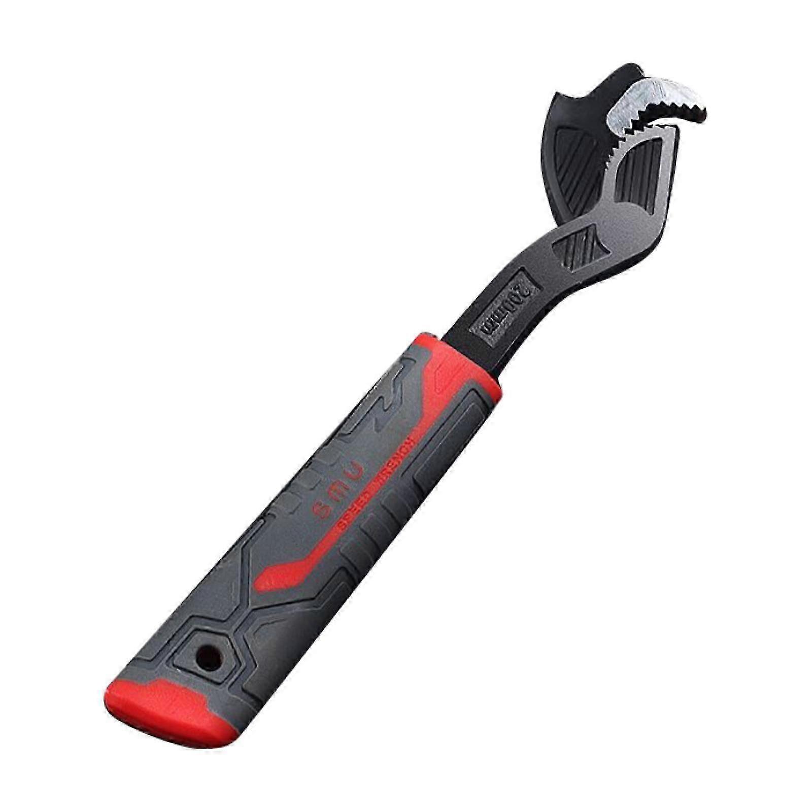 12-Inch Self-Locking Wrench Suitable for Various Brands, Power Grip Pipe Wrench Made of Alloy Steel, Self-Adjusting Mechanism