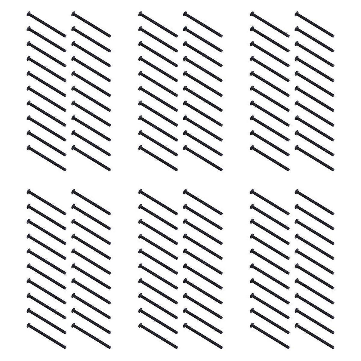 M3 x 45mm Alloy Steel Hex Socket Button Head Screws Black 20 Pcs