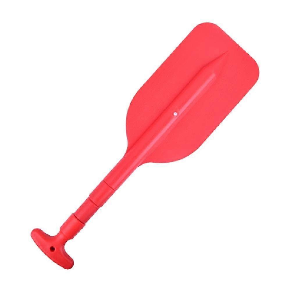 Telescopic Plastic Boat Paddle for Ski and Canoe, Folding Rudder Accessory, Small Safety Boat Paddle, Red Color