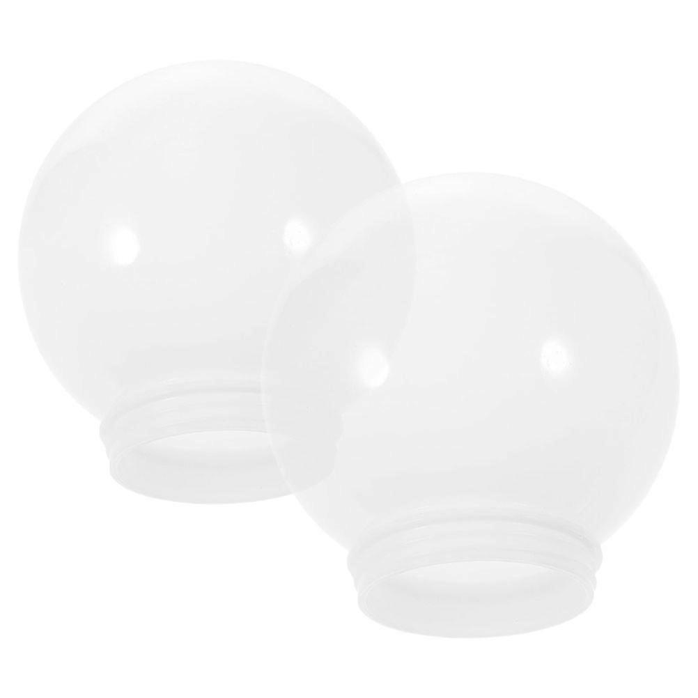 Globe Hanging Lamp Shade Acrylic Round Ceiling Light Replacement Decorative Lampshade For Pendant Light 2Pcs