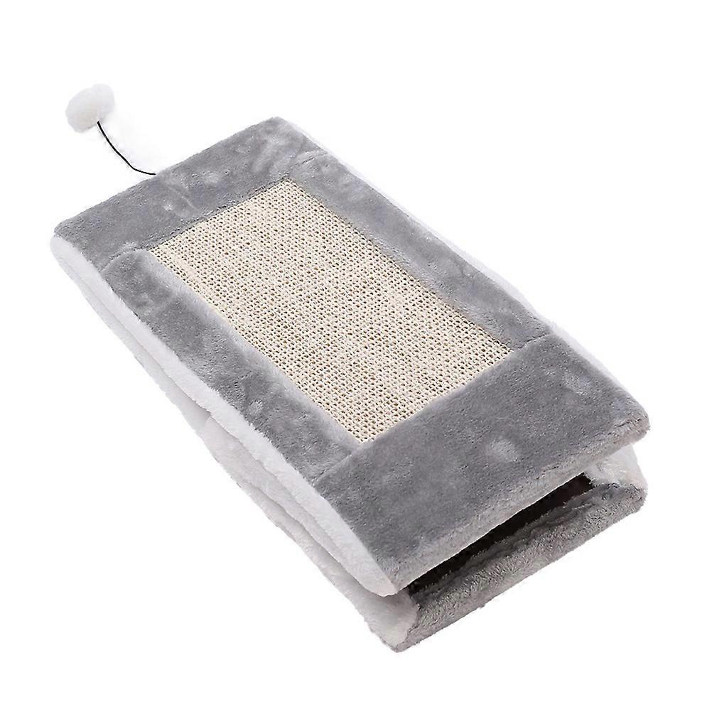 Funny Cat Toy Scratch Board For Indoor Relaxation Grey 21.7x9.8x19.7in 1Pcs