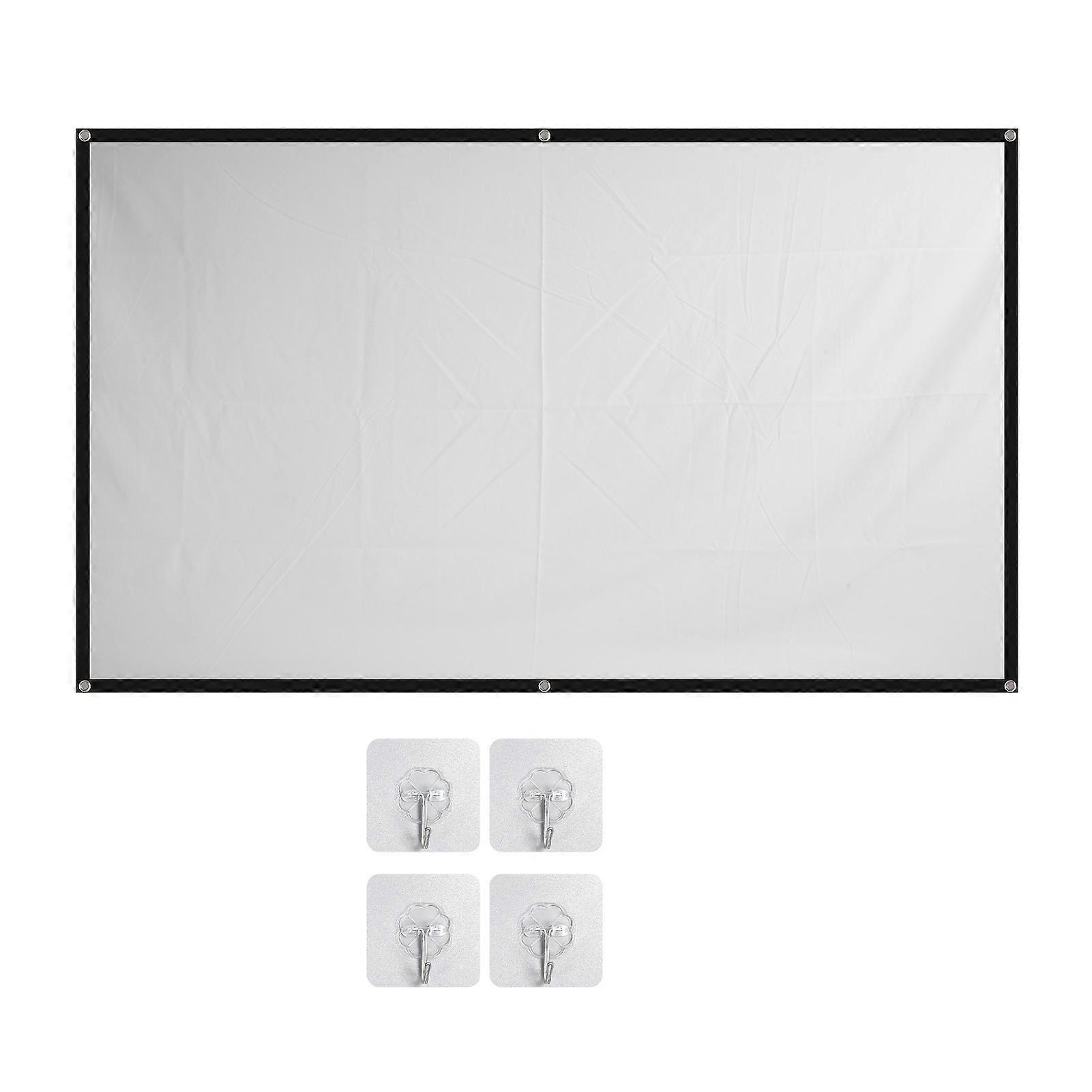 84 inch 16:9 High Density HD Projector Screen Portable Easy Setup for Home Theater Camping Outdoor