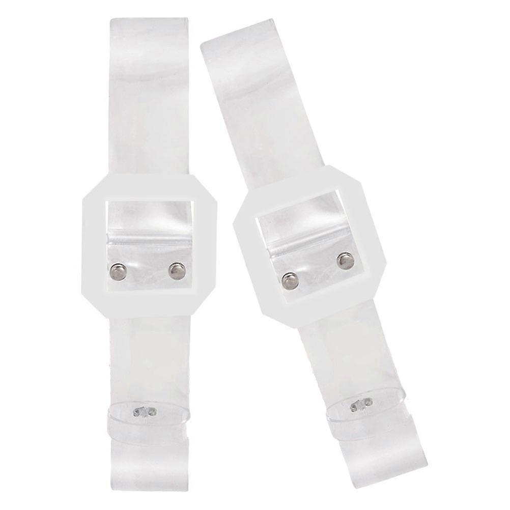 Wide Waist Belts for Women Clear Belt Transparent Resin Accessory for Skirt Pant 2Pcs