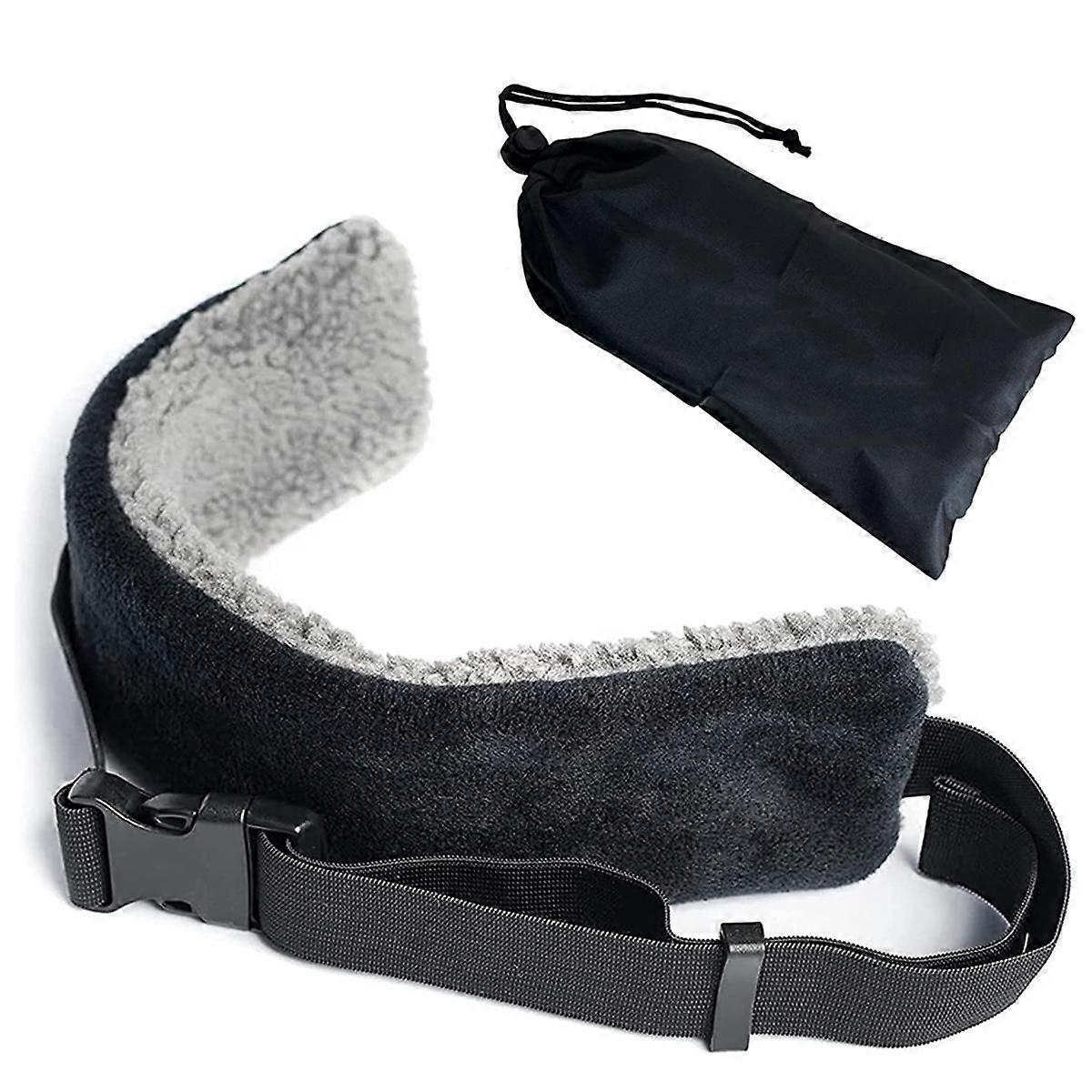Travel Pillow Alternative Adjustable Support Belt Compact and Comfortable Neck Support Belt for Airplane and Car