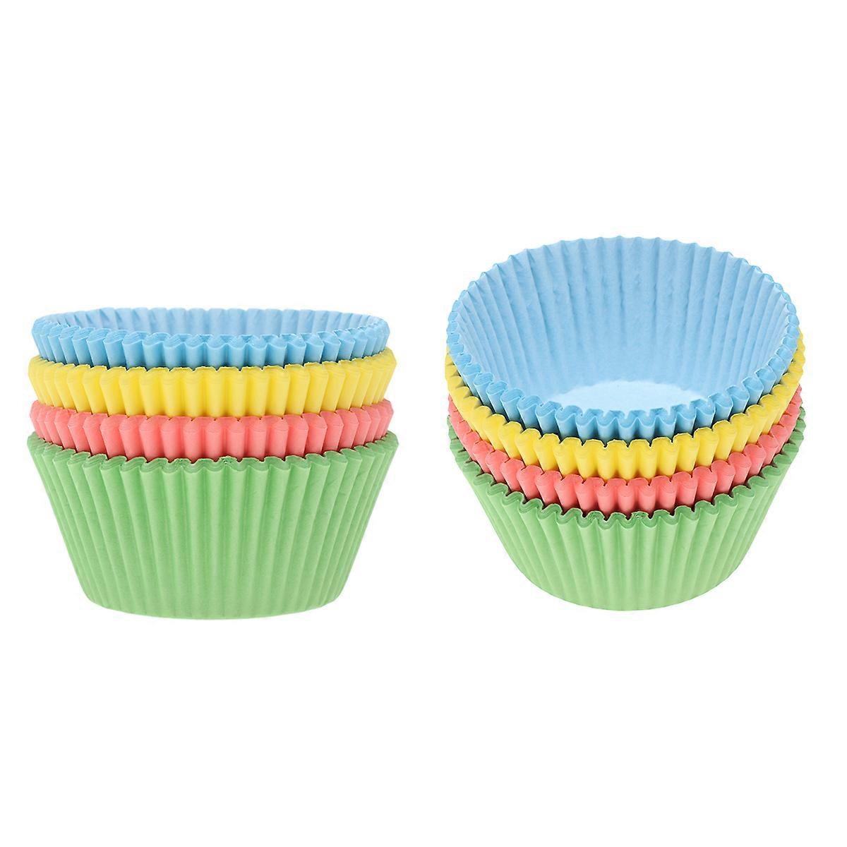 Baking Cups Cupcake Cupcake Wrappers Muffin Paper Cups Sorting Small Items Assorted Color 200Pcs
