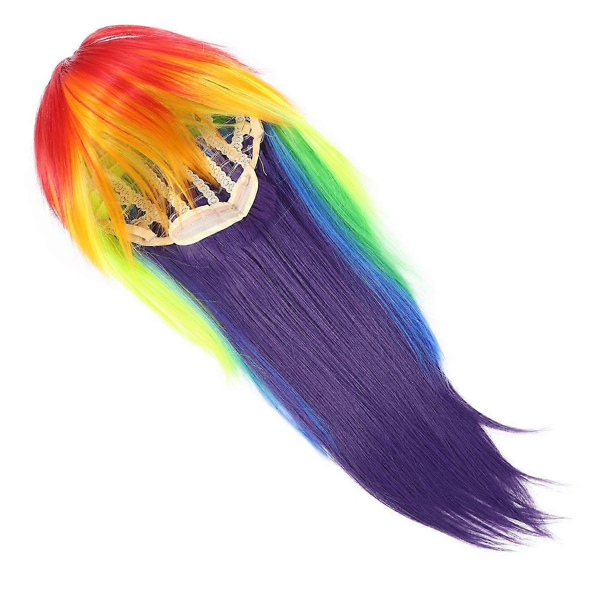 Women’s Wigs Multi Color Long Wig For Daily Use And Festivals High Temperature Silk Material 1Set