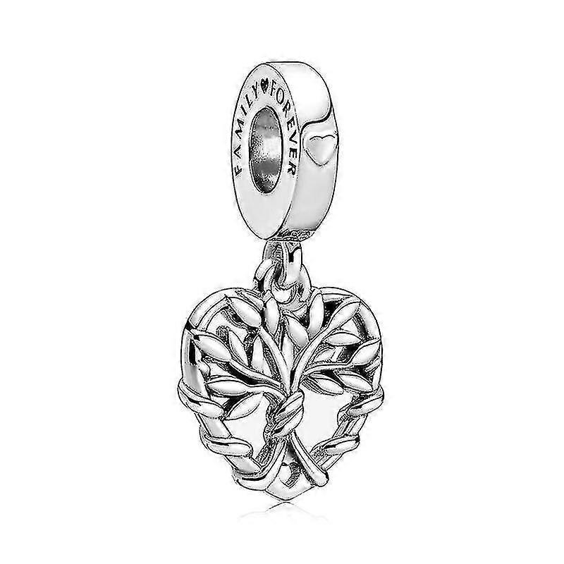Sterling Silver - Feather Family Tree Beads Compatible with Various Brands