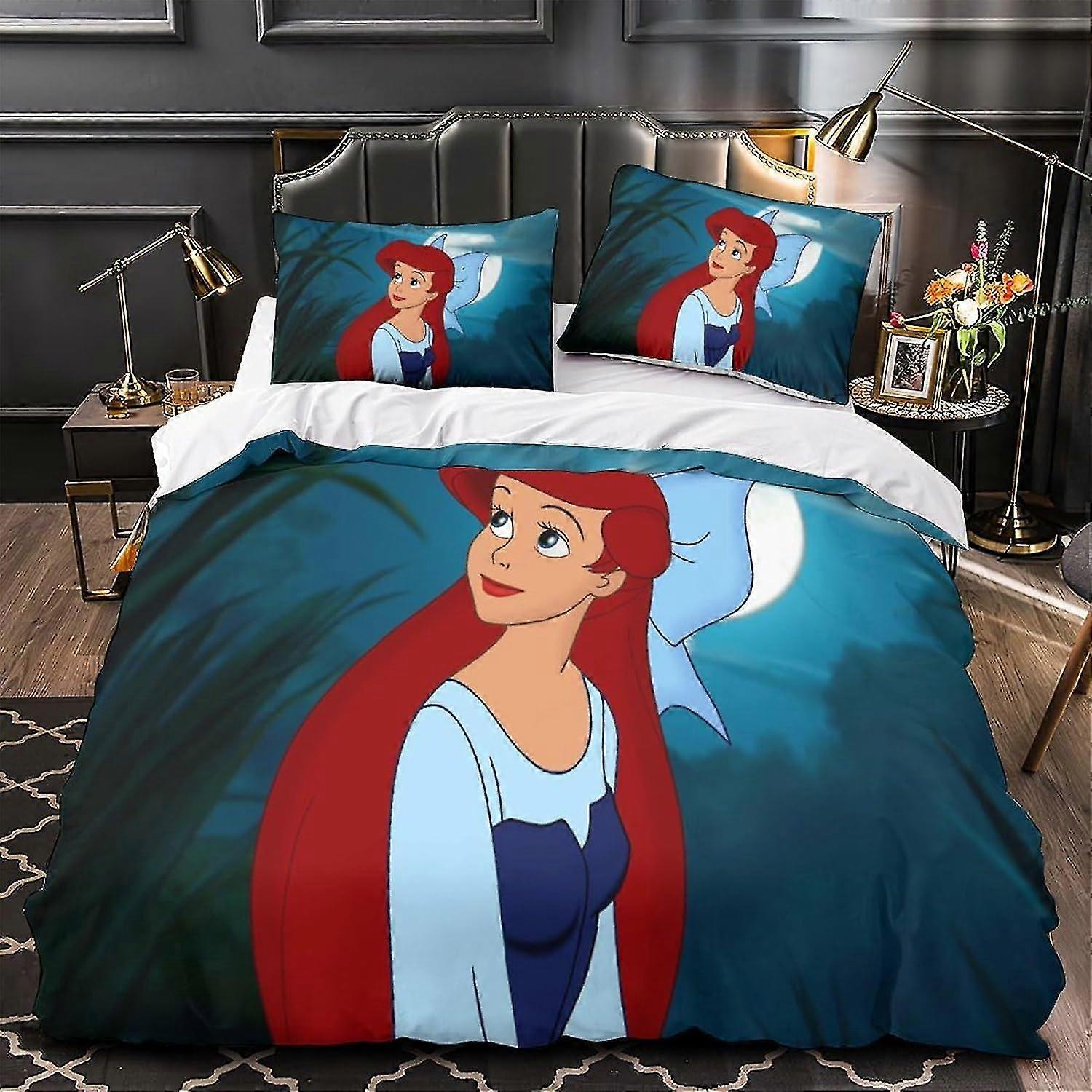 3D Printed Anime Characters Comforter and Duvet Cover Set for Boys and Girls, Soft Microfiber with Pillow Cases
