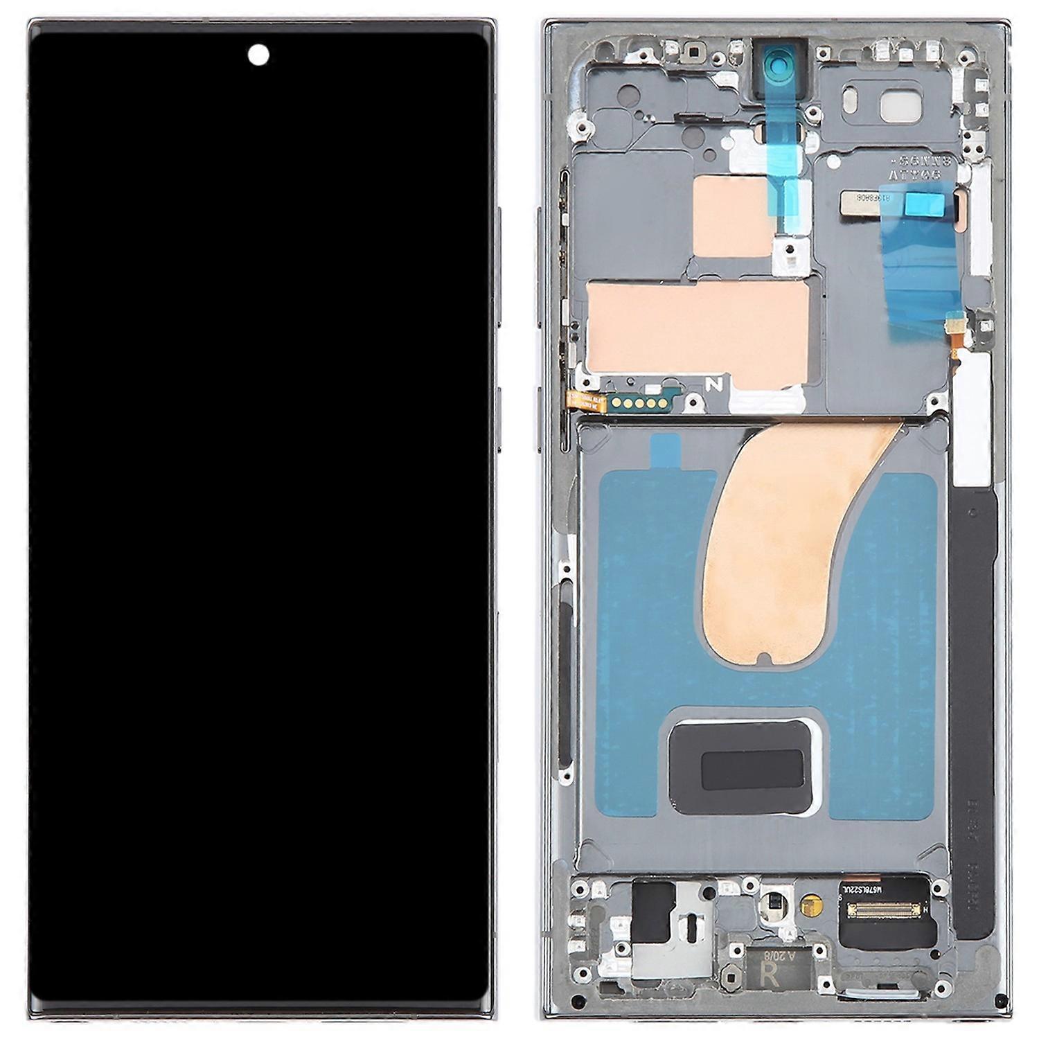 For Samsung Galaxy S23 Ultra S918 Grade C OLED Screen and Digitizer Assembly Frame (Without Logo)