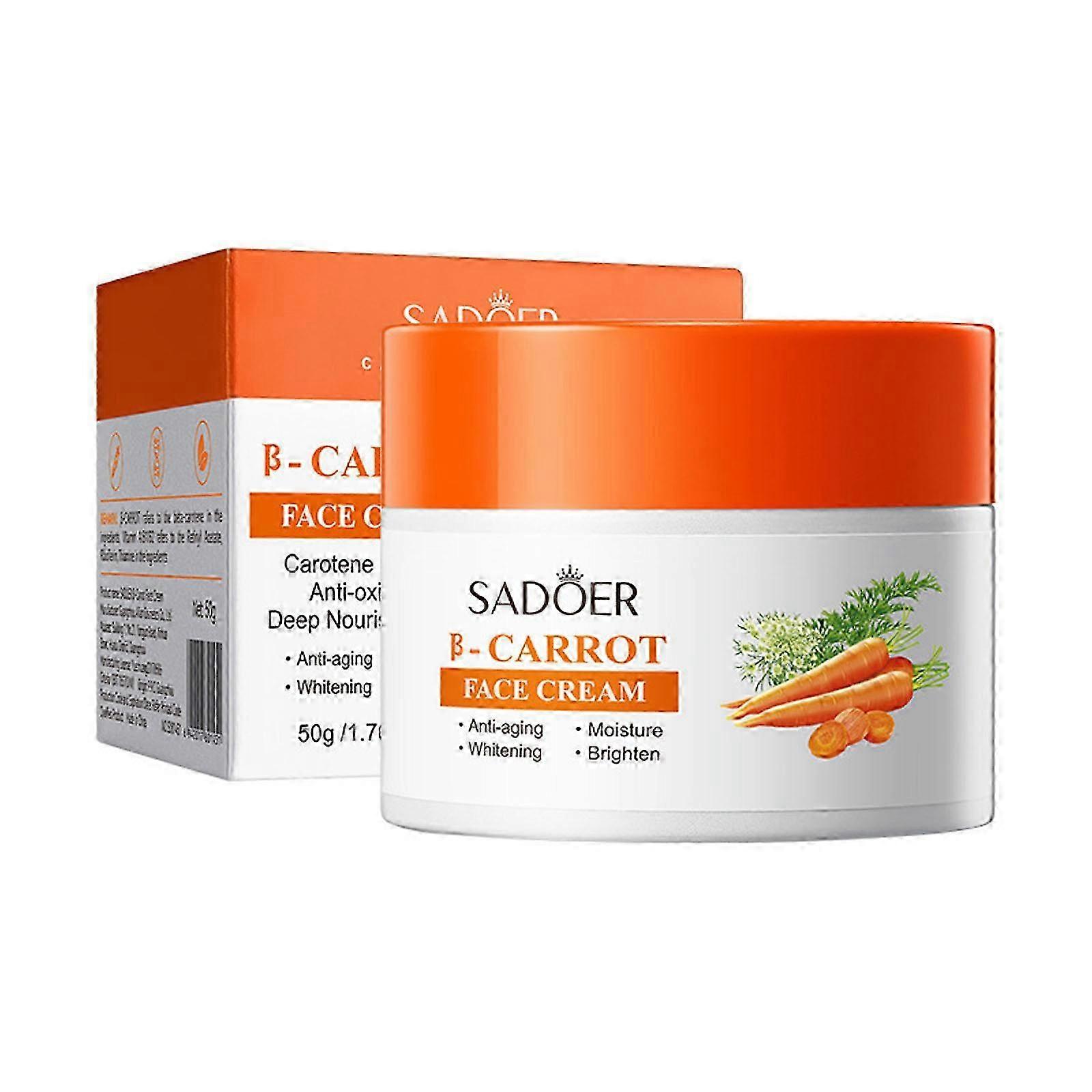 2025 Skin Care Carrot Face C-r-eam Face C-r-eam Firms Smoothes Tone Relieves Swelling Soothes And Moisturizes 50g