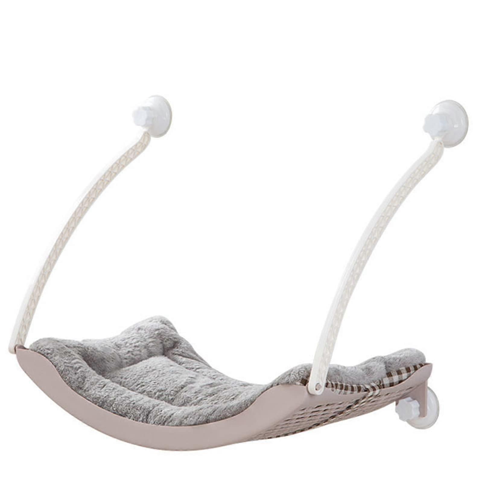 Cat Window Hammock, Chat Window Pole, Easy to Clean (Lotus Root Pink)