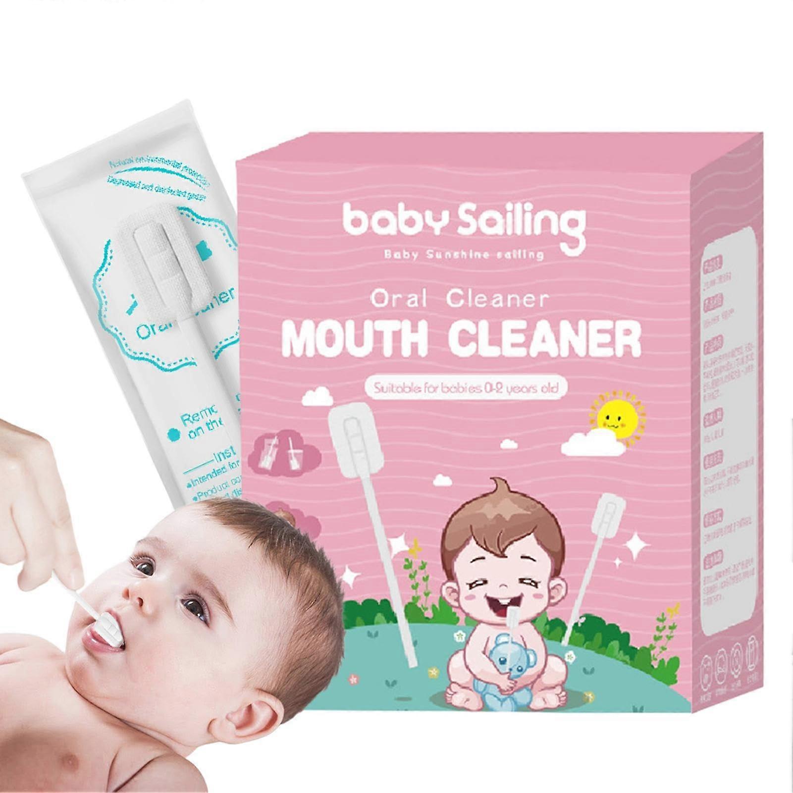 Baby Oral Cleaner, Flexible Soft Tongue Scraper for Infants - Gentle and Portable Oral Hygiene Sticks, Safe for Baby Gums