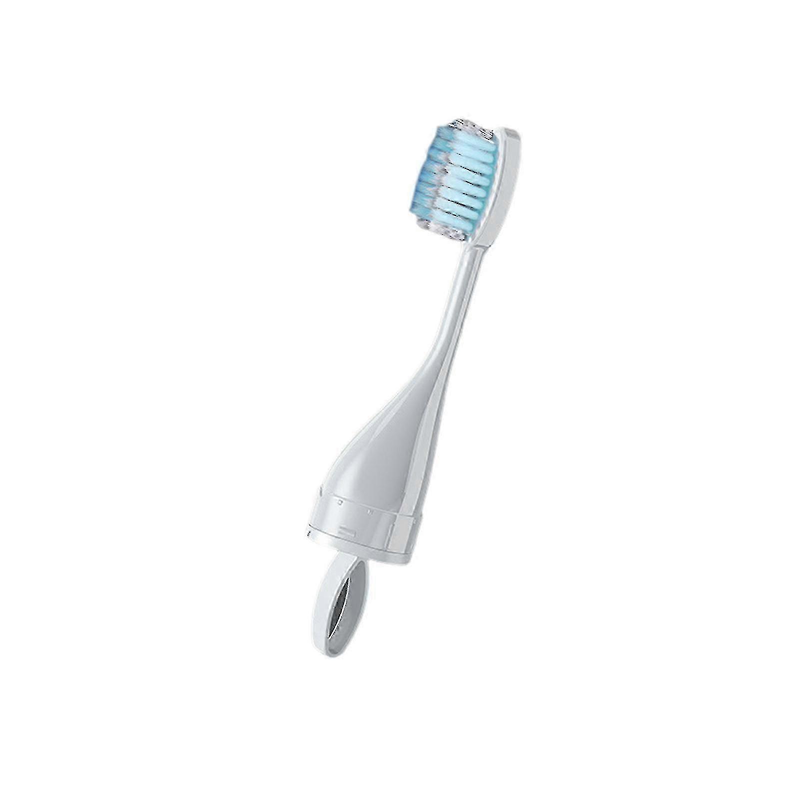 Travel Toothbrush Kit with Foldable Brush and Built-in Toothpaste Holder