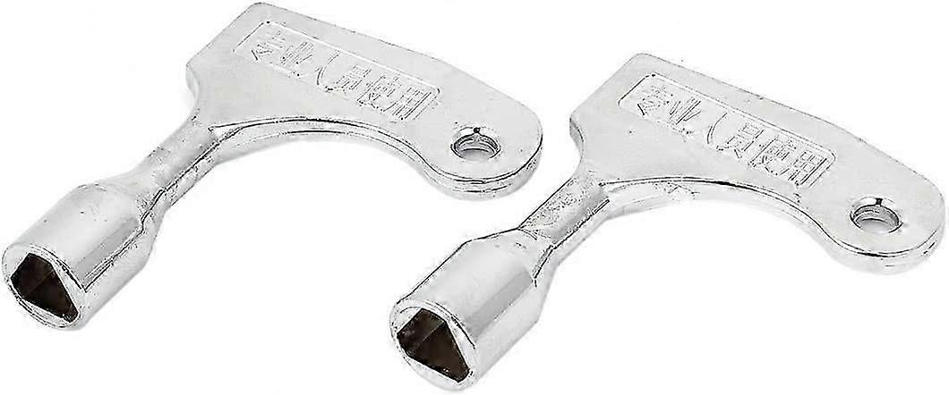 Set of 2 triangle keys for elevator emergency quick opening, for 9 mm lock