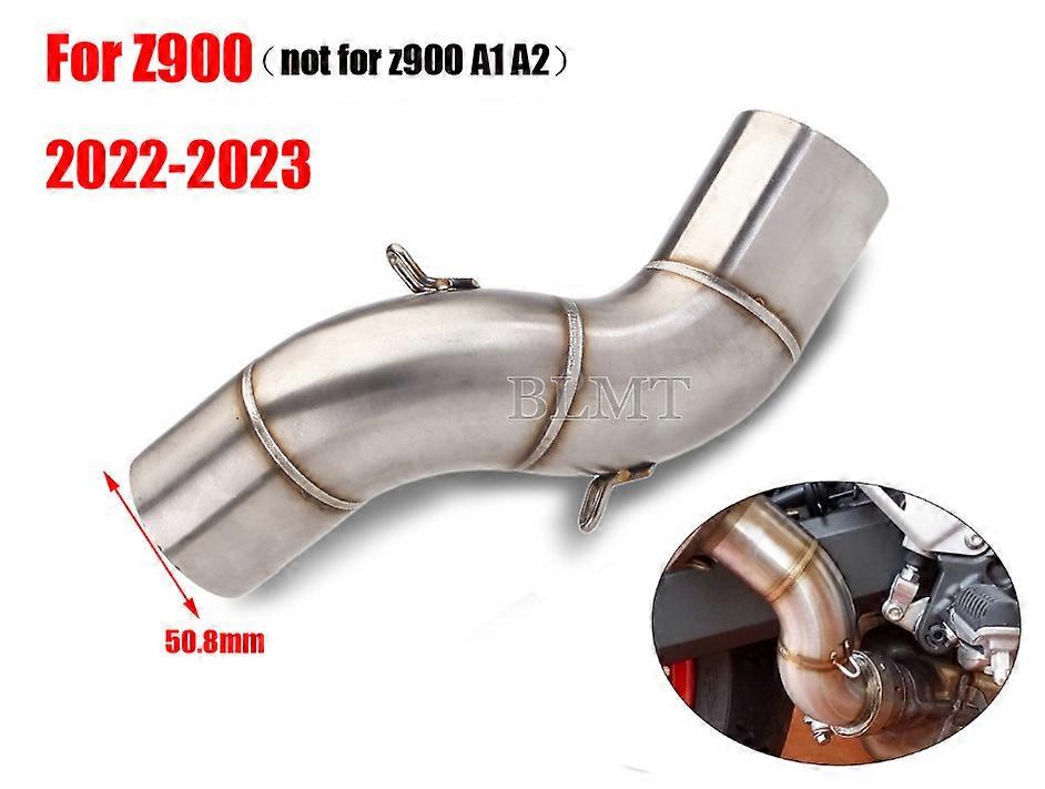 Motorcycle Modified Exhaust Middle Pipe Slip-on Muffler 51mm For Kawasaki Z900 (Not for z900E z900 A2) 2022-2023