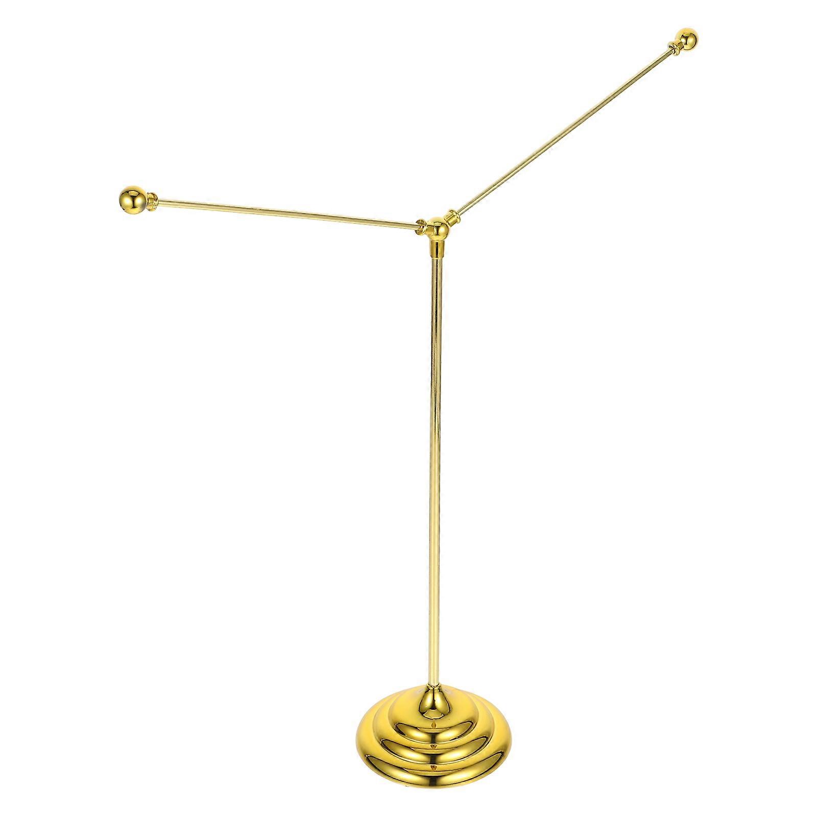 Y Shaped Metal Desk Flag Stand with Sturdy Base – Lightweight, Easy Installation for Office and Home Use