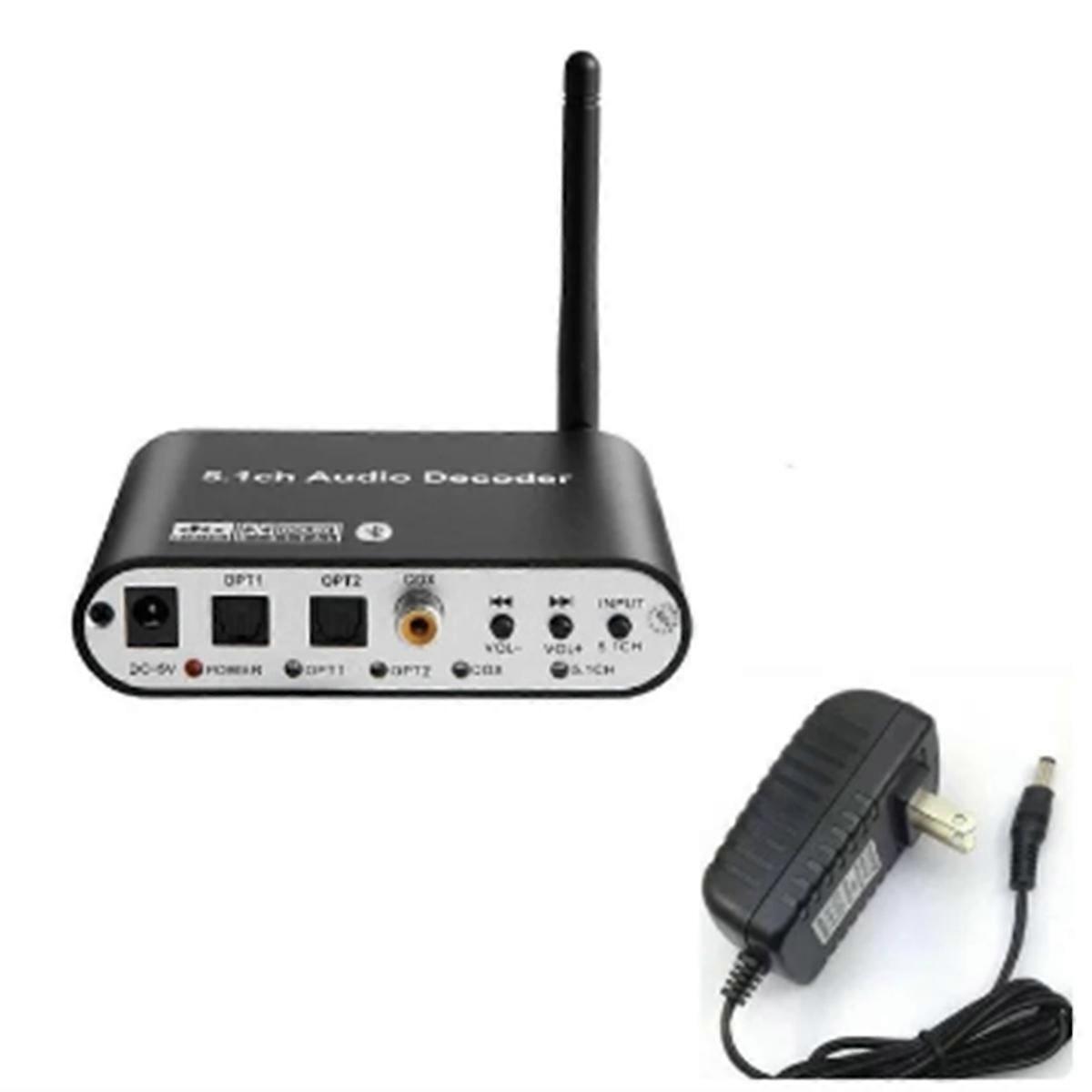 Digital 5.1 Audio Decoder DTS/AC3 Converter LPCM To 5.1 (B) US Plug