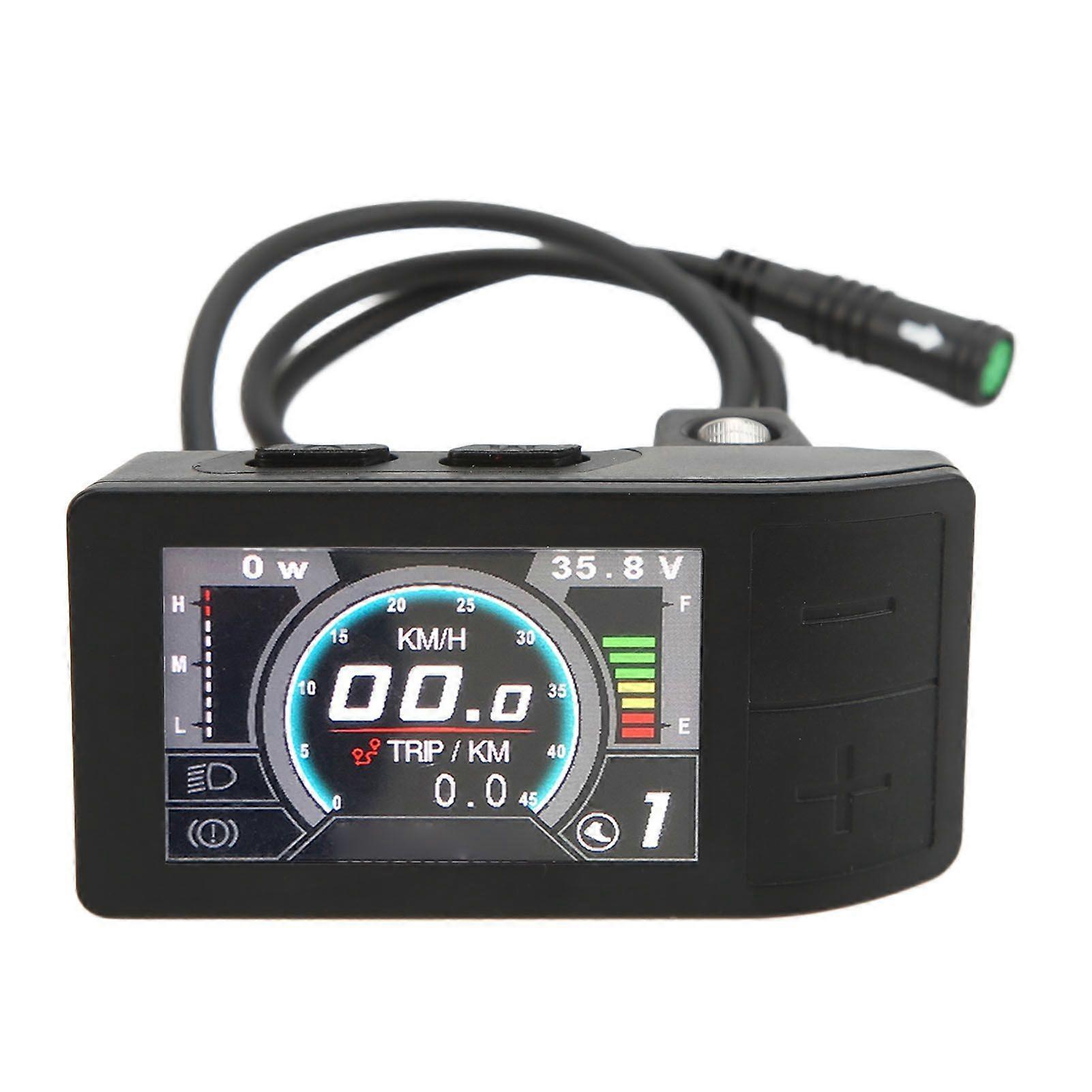LCD Display ABS 500C Color Indicator Meter Control Panel Electric Bike Accessory for Bafang BBS01 YMQX)