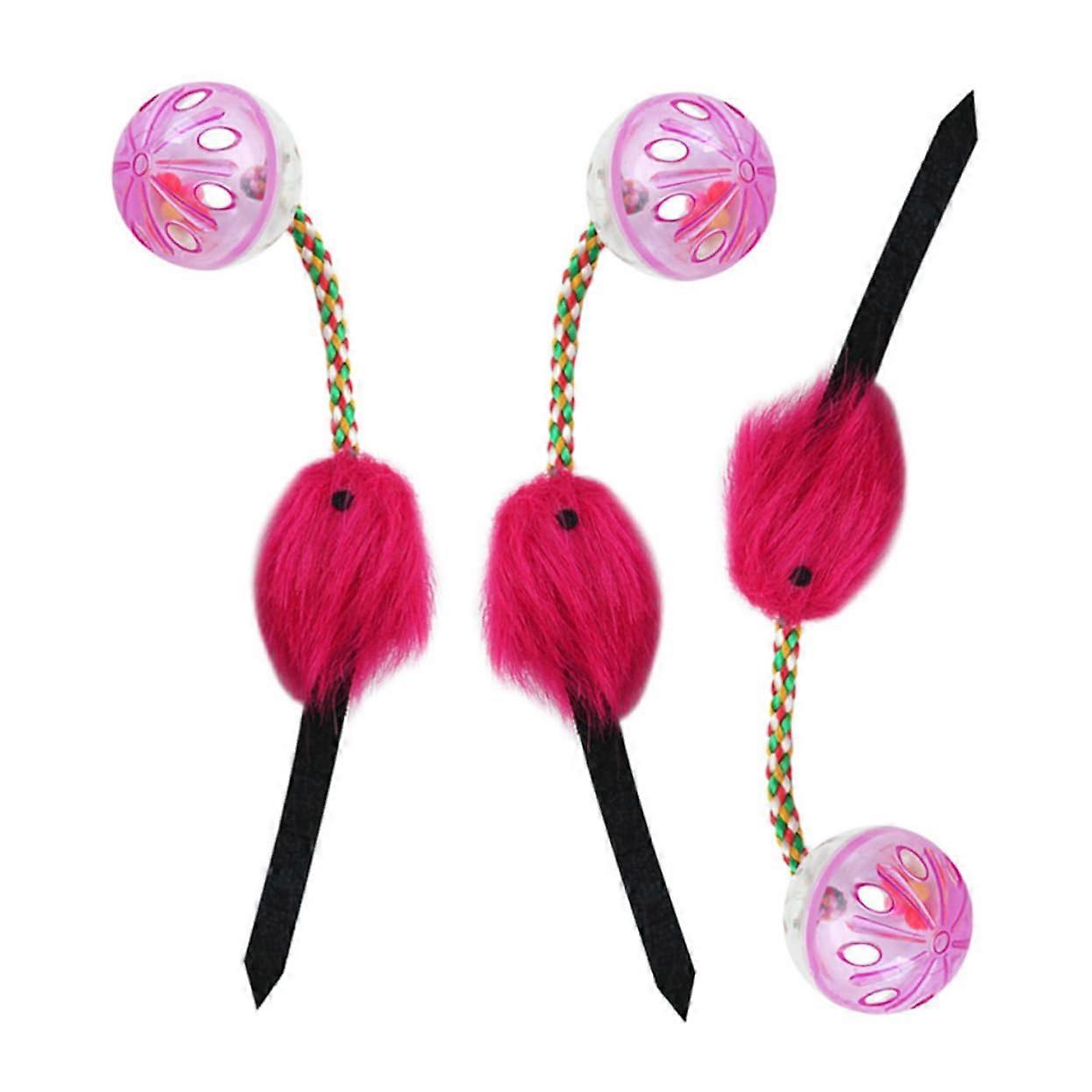 Cat Toy Set with Bells - 3 Durable Interactive Balls for Cats - Stimulating Curiosity and Engagement - Creative Playtime Accessories