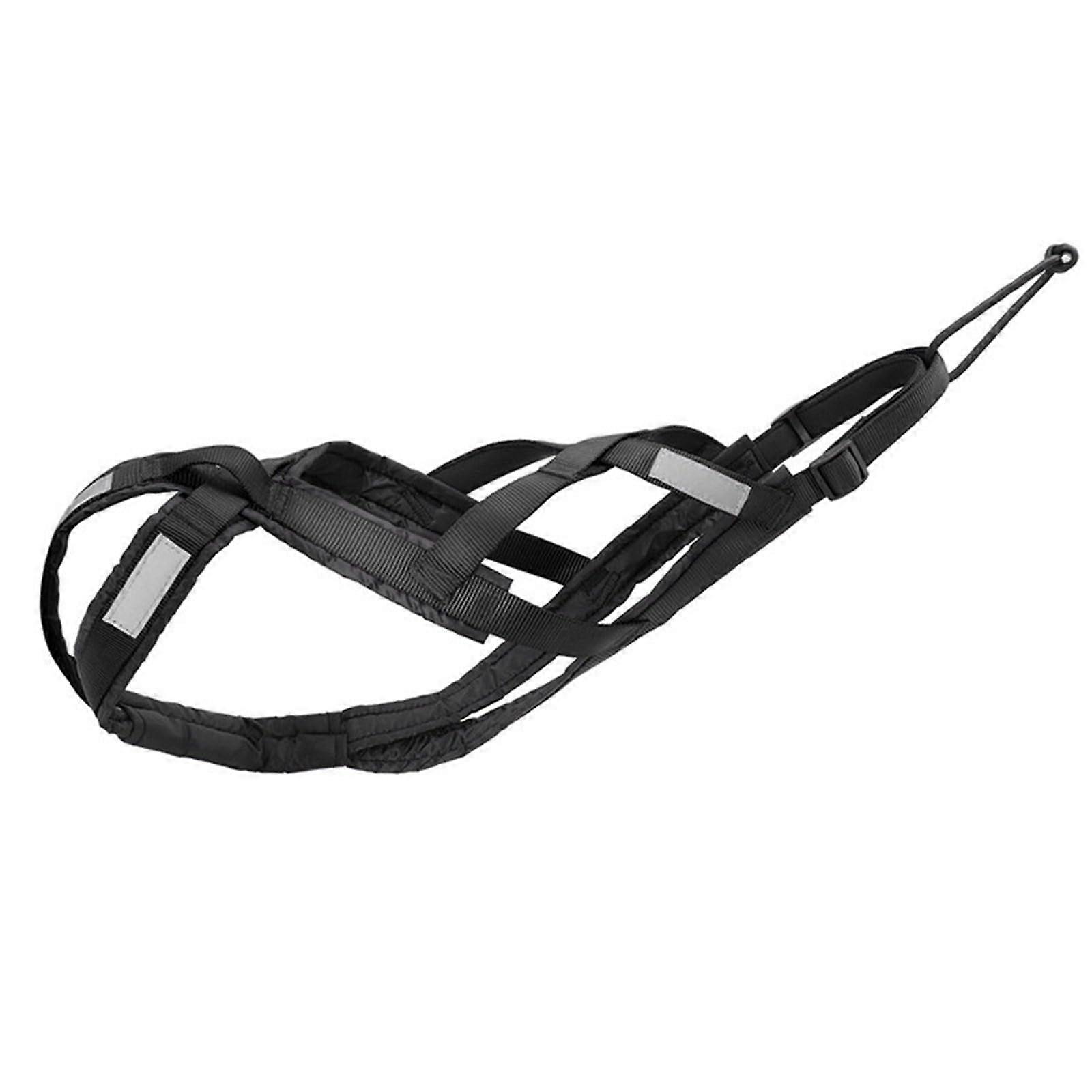 strength dog harness for large breeds, for pulling and sledding, for large breeds, chest strap black M