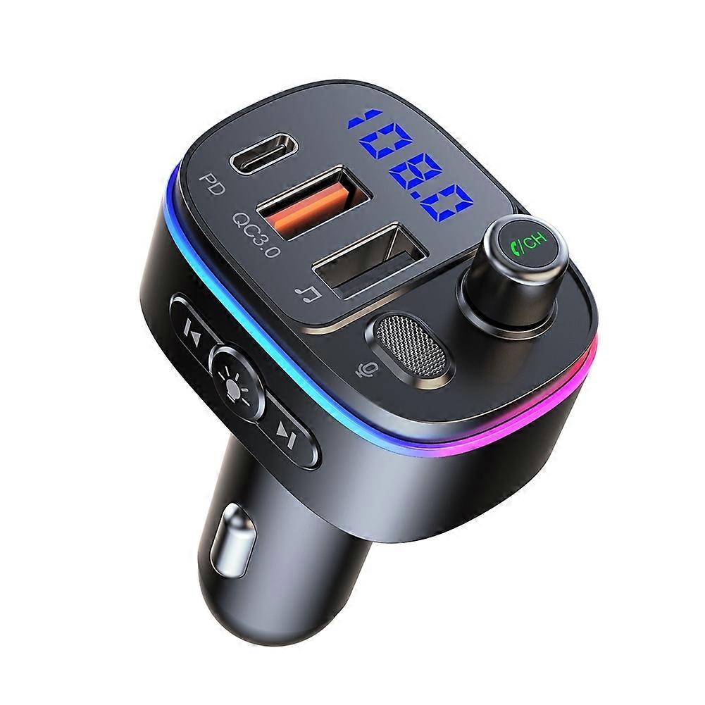 T65 Car Bluetooth Compatible FM 5.0 Transmitter T65