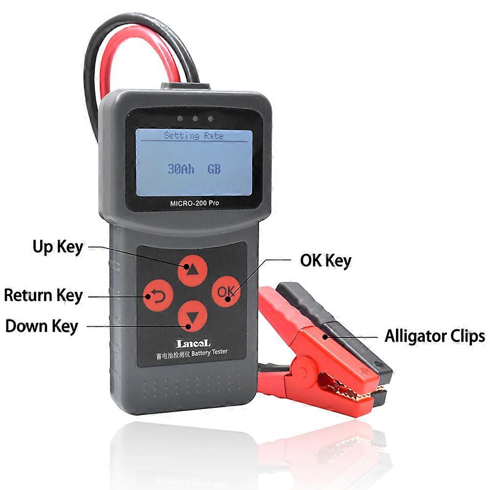 12V Battery Tester for Cars - Digital Analyzer with SAE CCA JIS