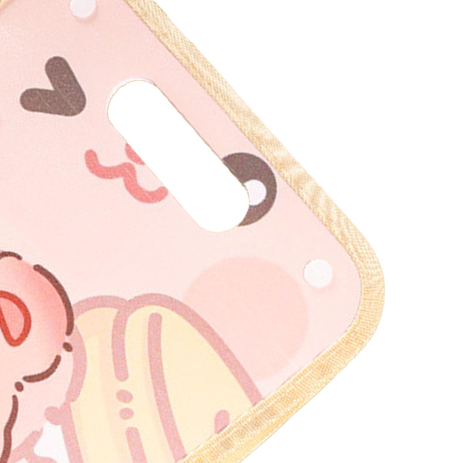 Paper Folder Multi Layer Waterproof Cute Pattern Plastic A4 File Folder Organ Bag for School Office Khaki