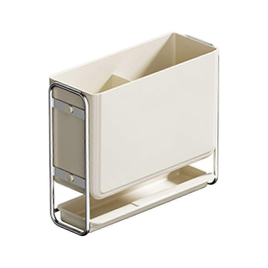 Kitchen Utensil Drain Storage Rack Sink Utensils Container Easy to Install