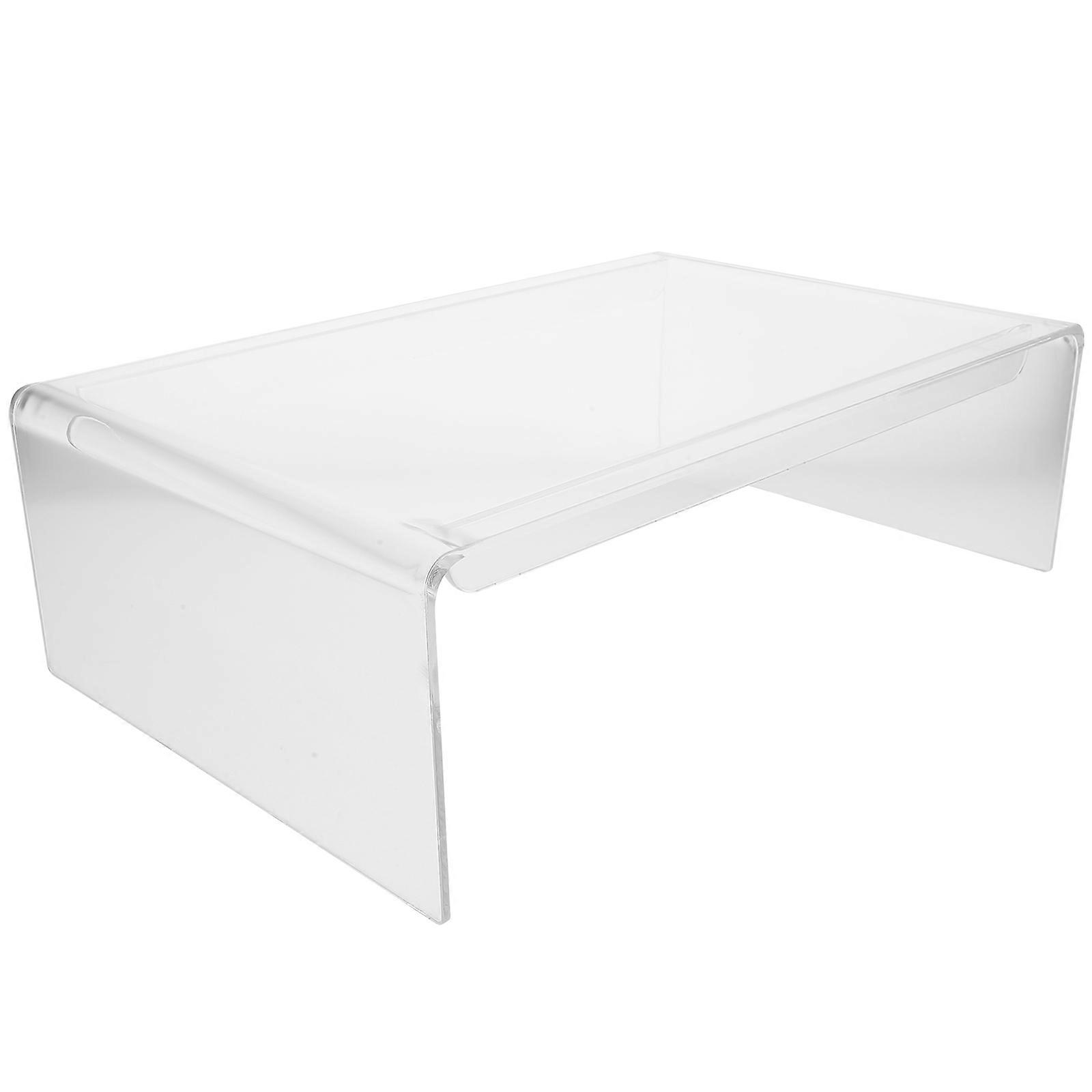 Clear Acrylic Monitor Riser לבית ולמשרד מעמד למחשב נייד תמיכה בצג מחשב
