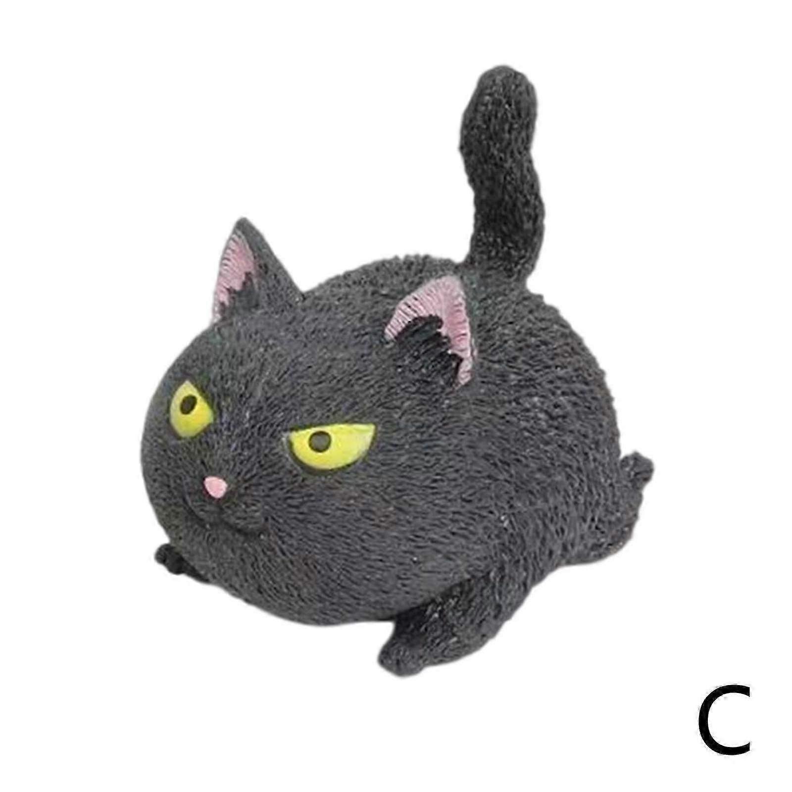 لعبة كرة اسفنجي مضحكة للقط لتخفيف التوتر ، وجه كبير غاضب القط الكرة تخفيف الضغط ألعاب تنفيس للبالغين والأطفال لمكافحة الإجهاد